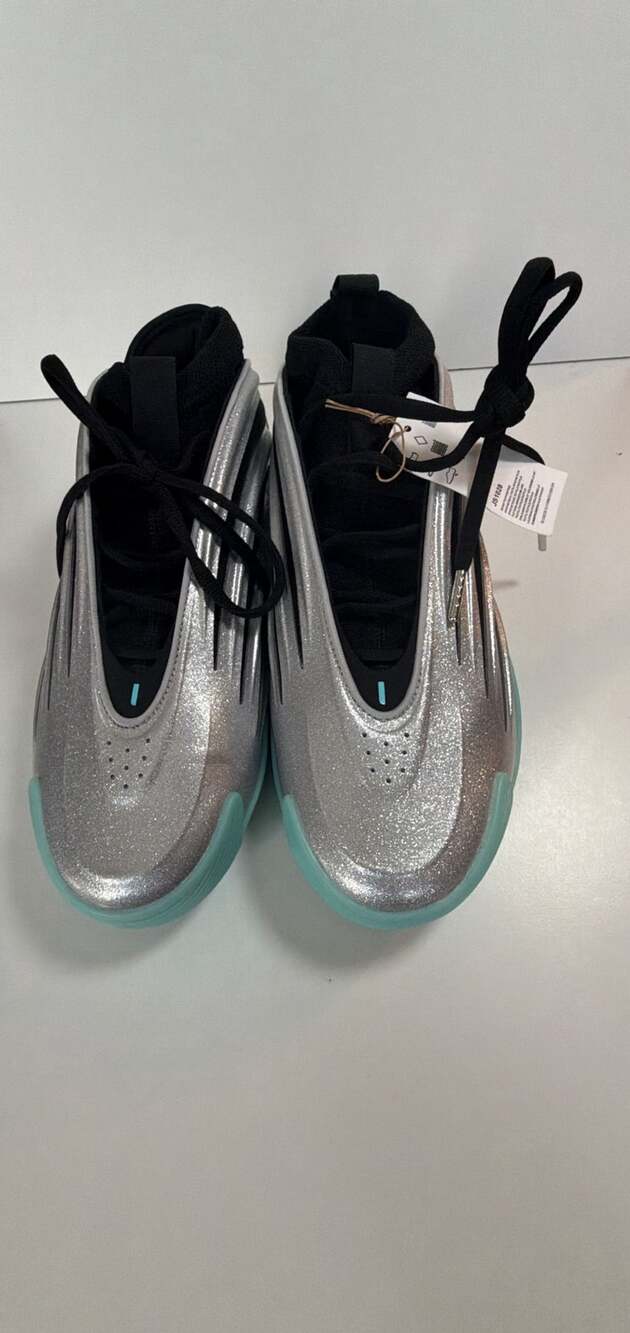 Adidas Harden 9 Silver Black Aqua Basketball Shoes Sneakers JS1028 Size 12